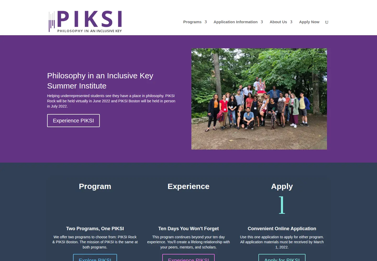 Screenshot of piksi.org