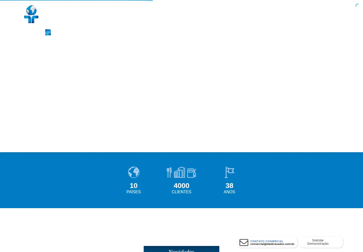 Screenshot of desbravador.com.br