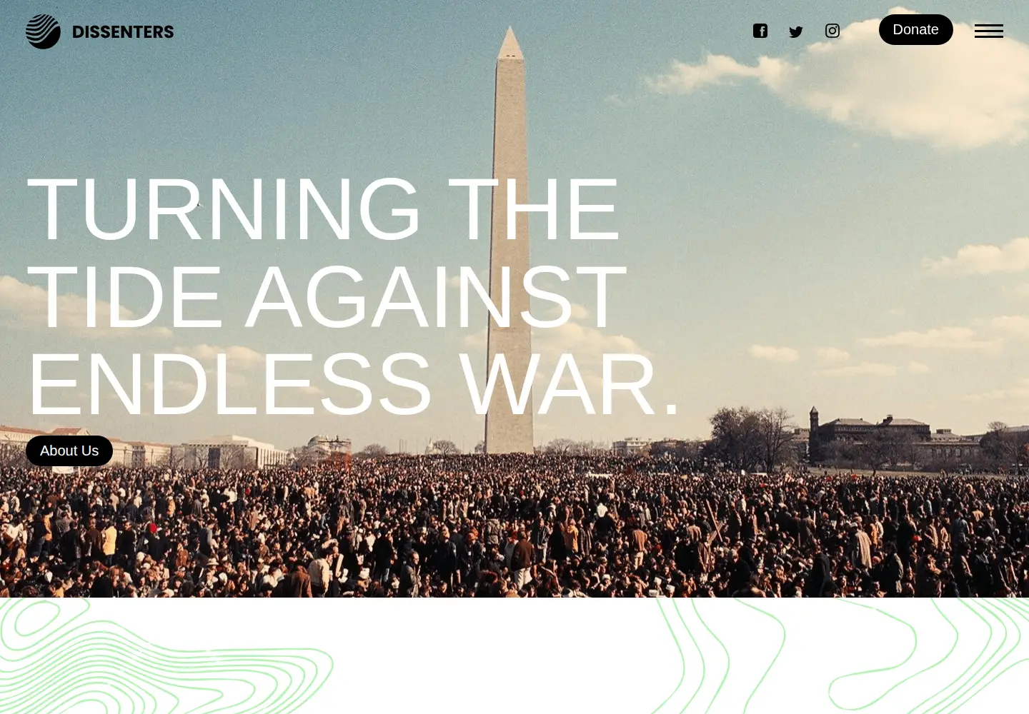 Screenshot of wearedissenters.org