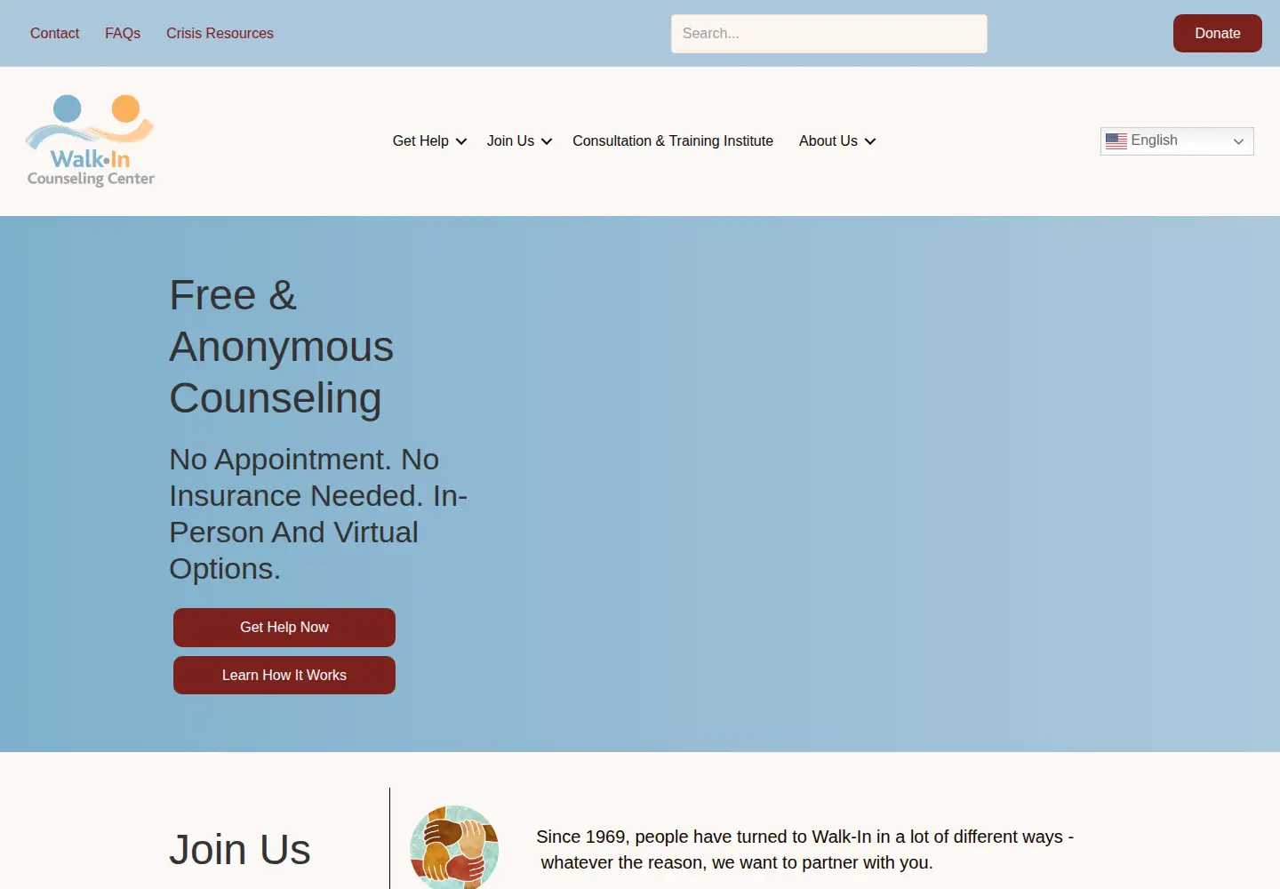 Screenshot of walkin.org