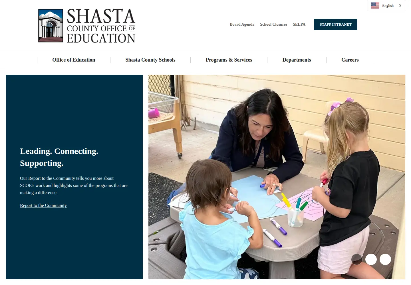 Screenshot of shastacoe.org