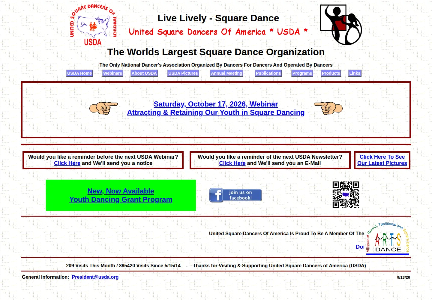 Screenshot of usda.org