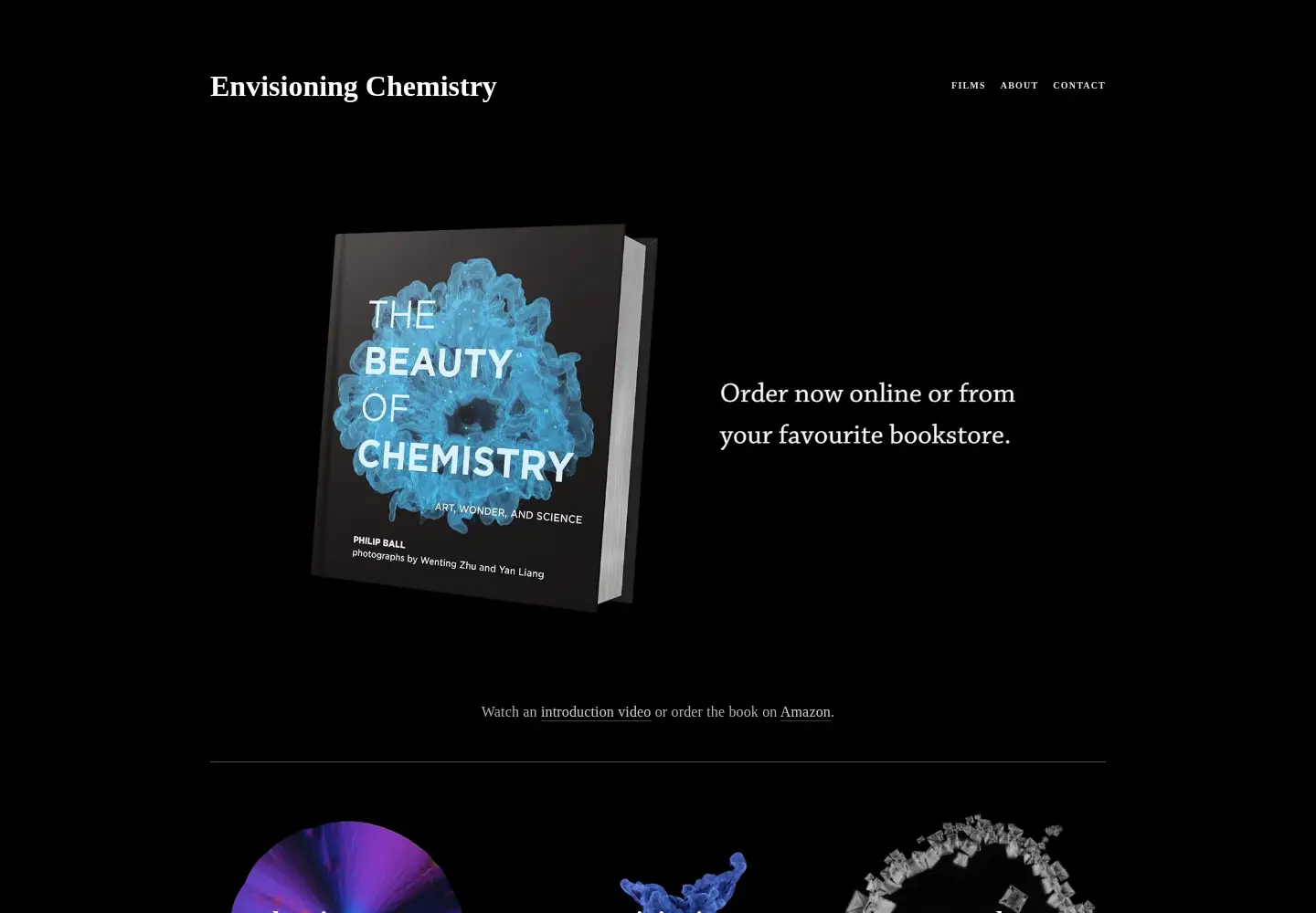 Captured homepage of envisioningchemistry.com in the current scan
