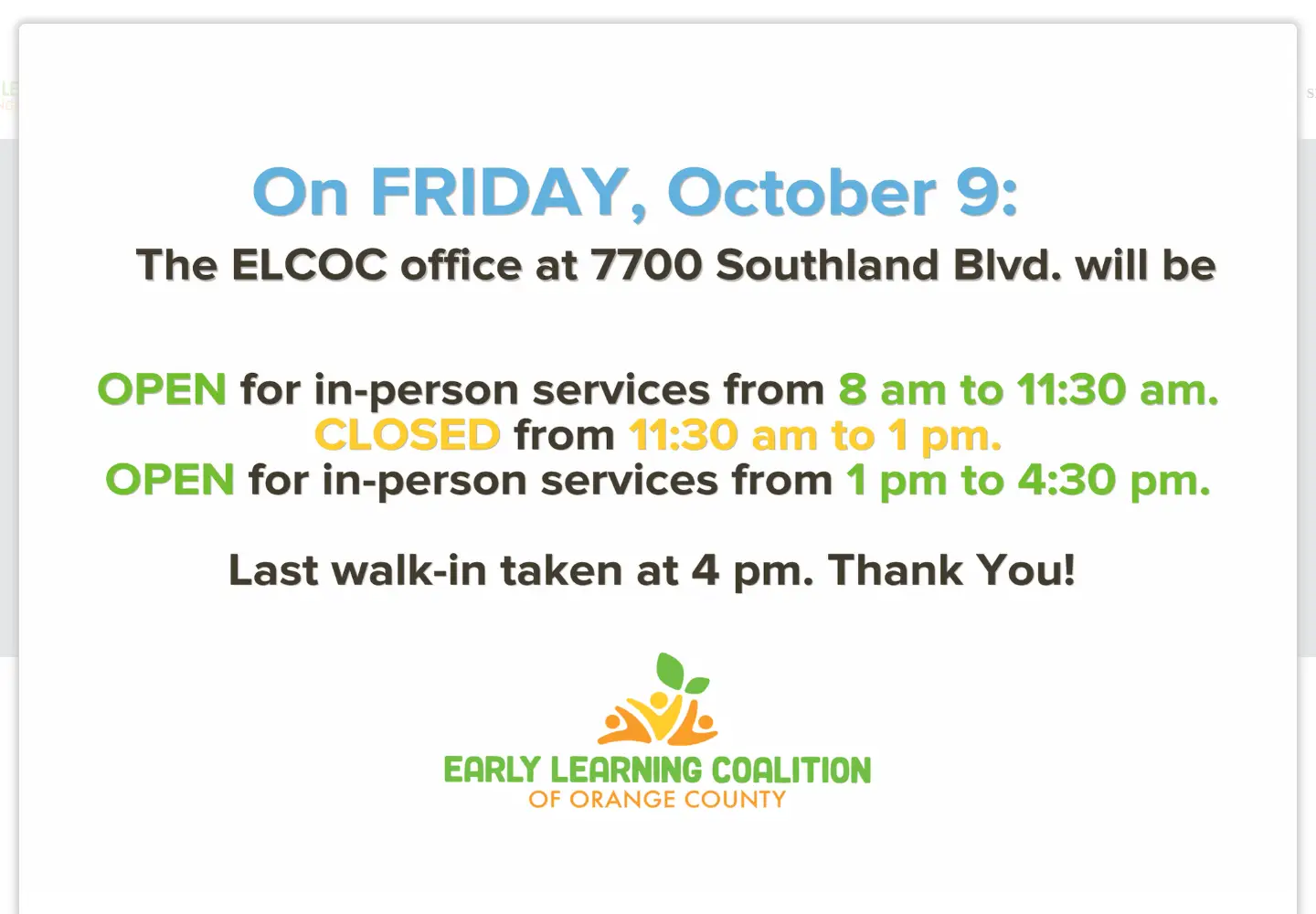 Screenshot of elcoforangecounty.org