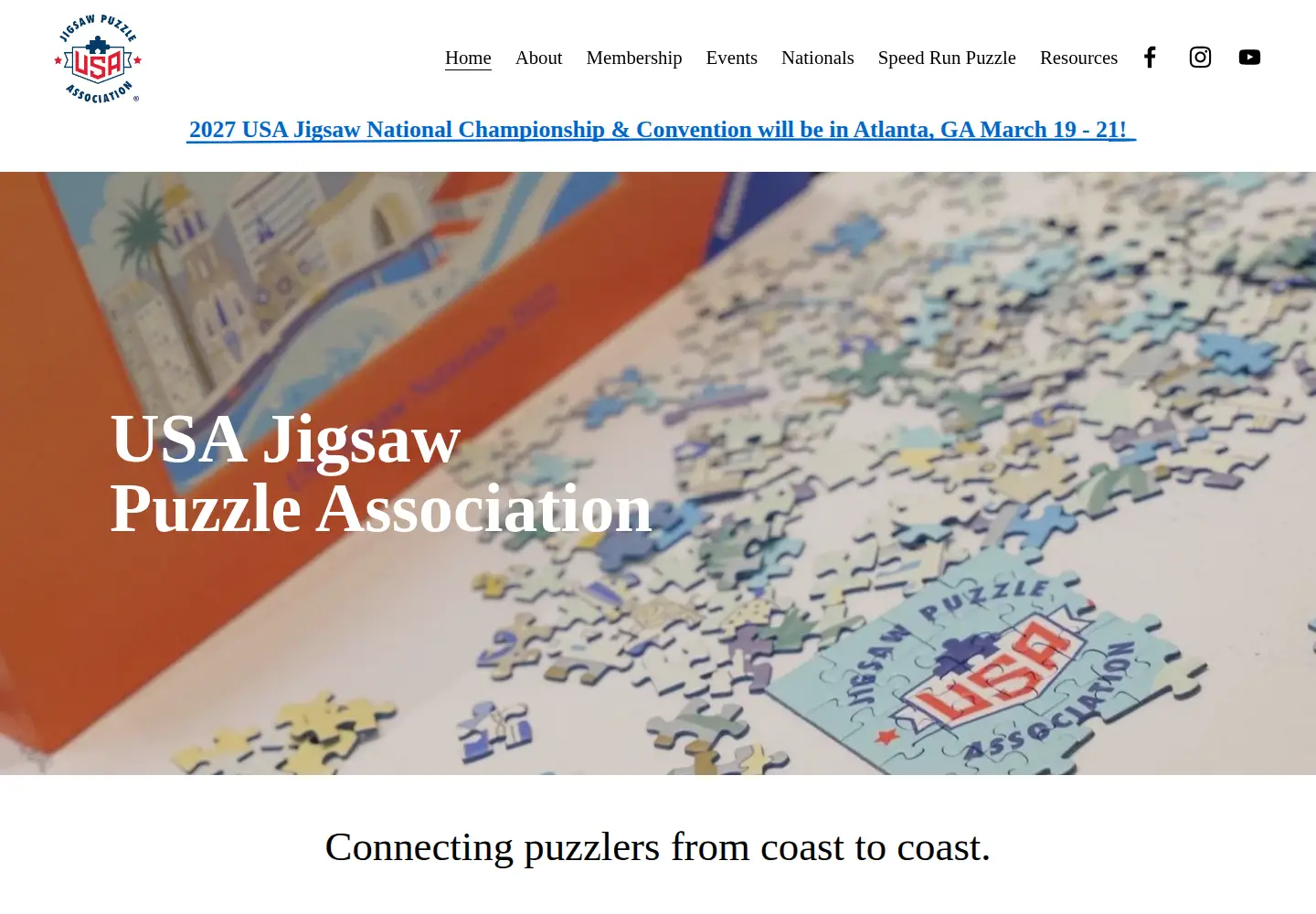 Screenshot of usajigsaw.org