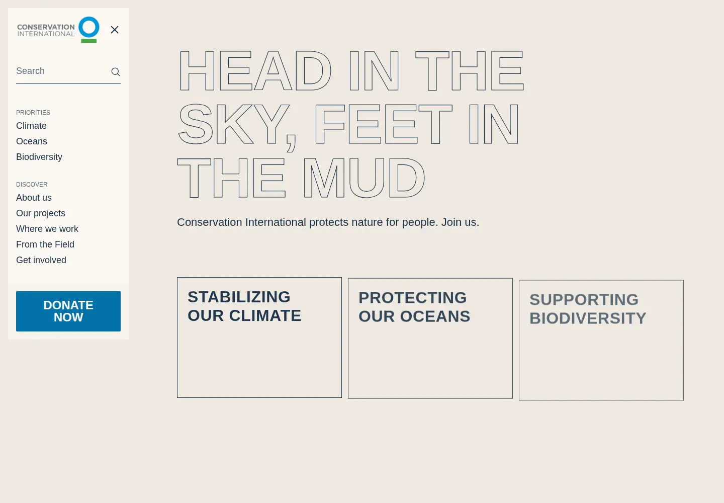 Screenshot of conservation.org