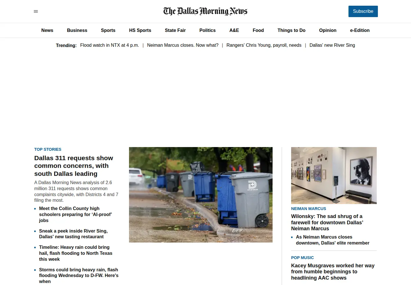 Screenshot of dallasnews.com