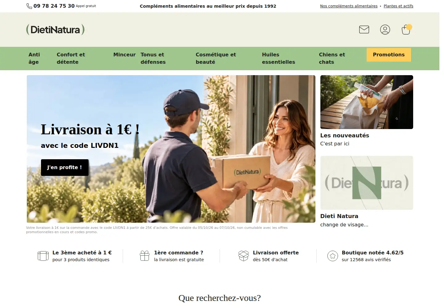 Screenshot of dieti-natura.com