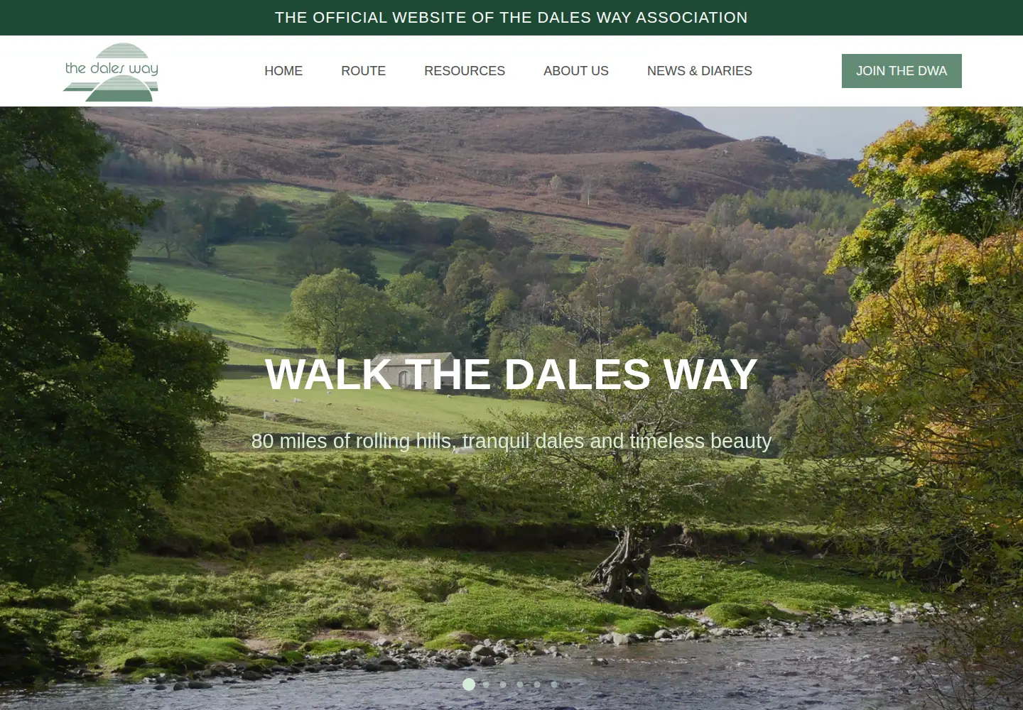 Screenshot of dalesway.org