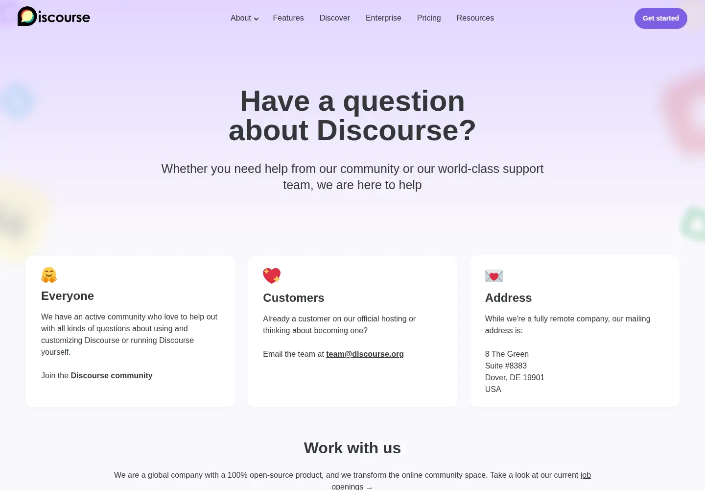 Screenshot of discourse.group