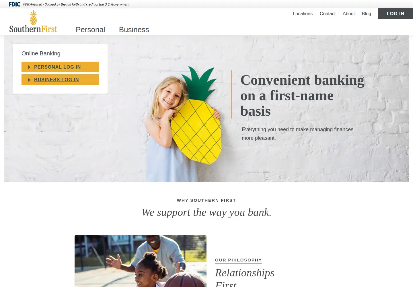 Screenshot of southernfirst.com