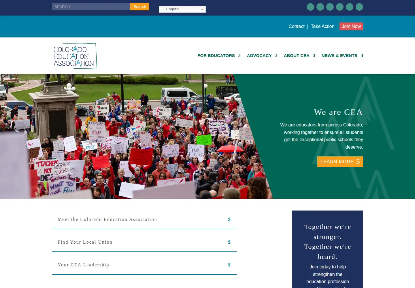 Screenshot of coloradoea.org