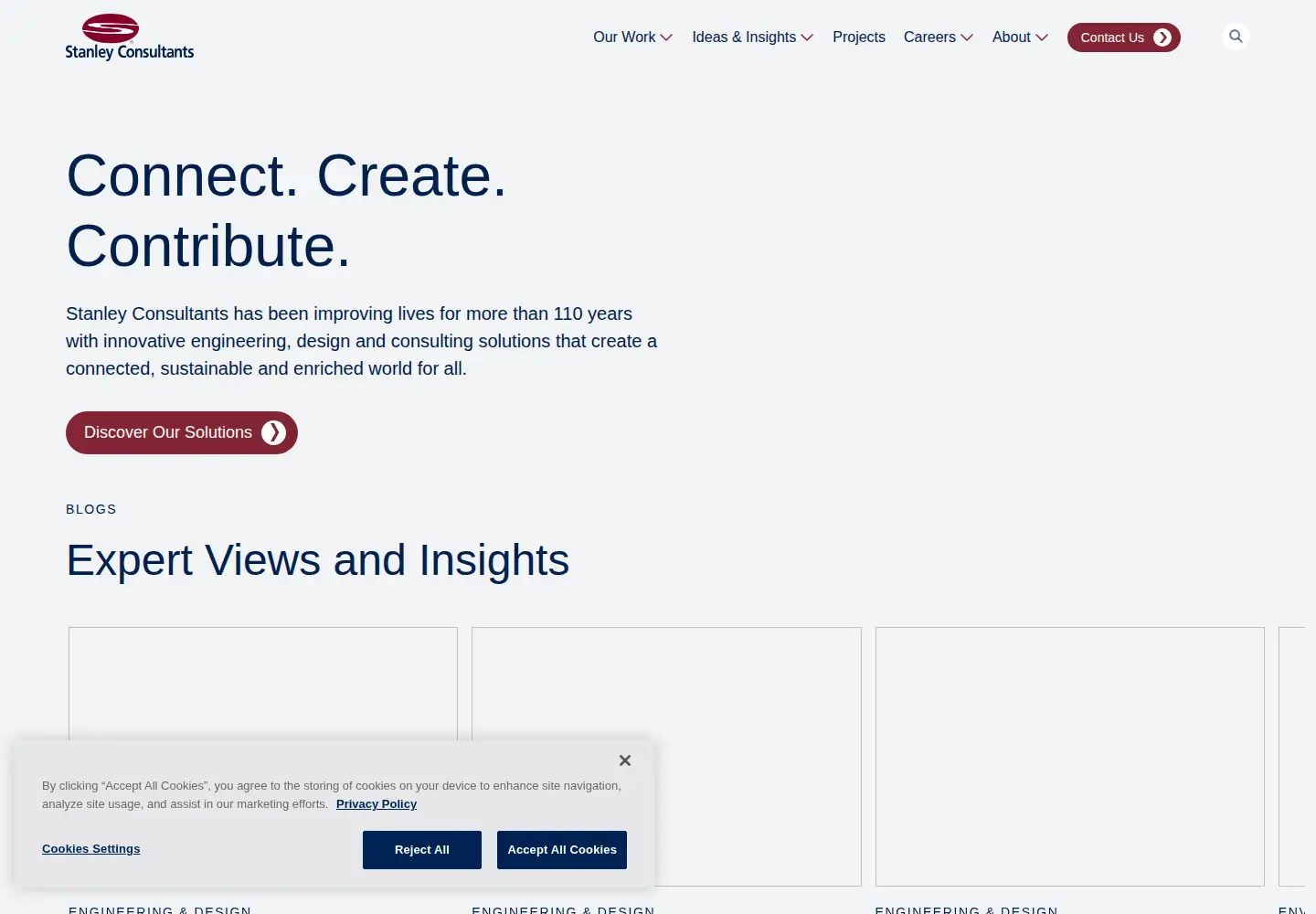 Captured homepage of stanleyconsultants.com in the current scan