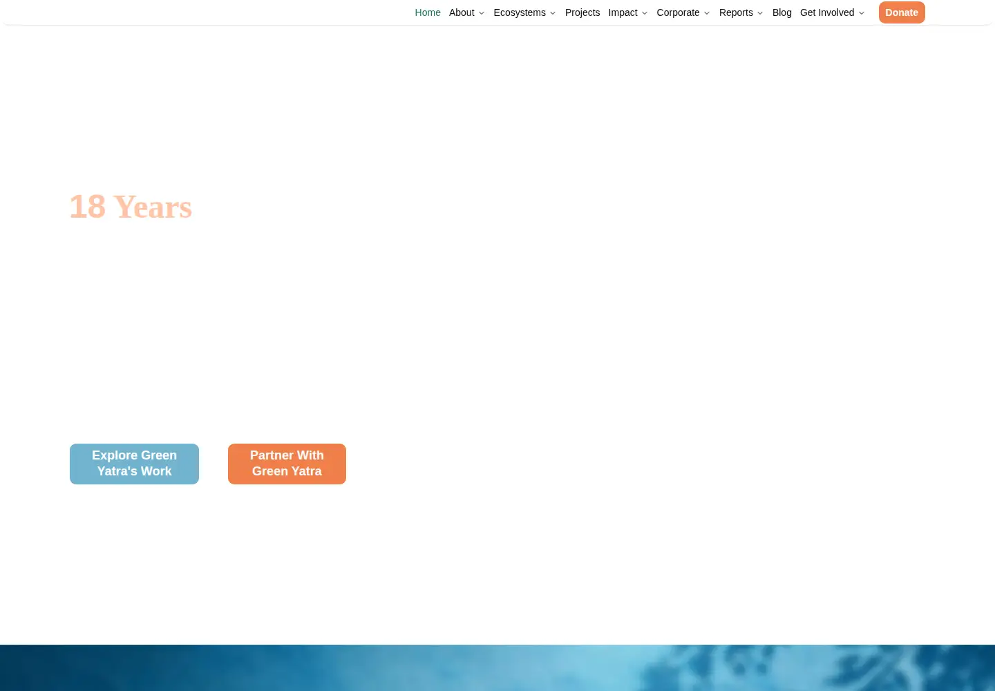 Screenshot of greenyatra.org