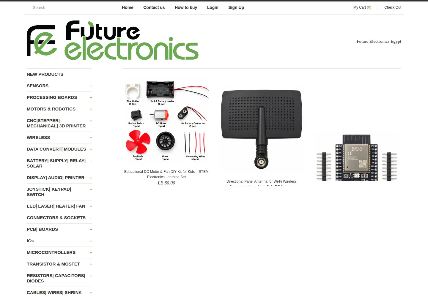 Screenshot of fut-electronics.com