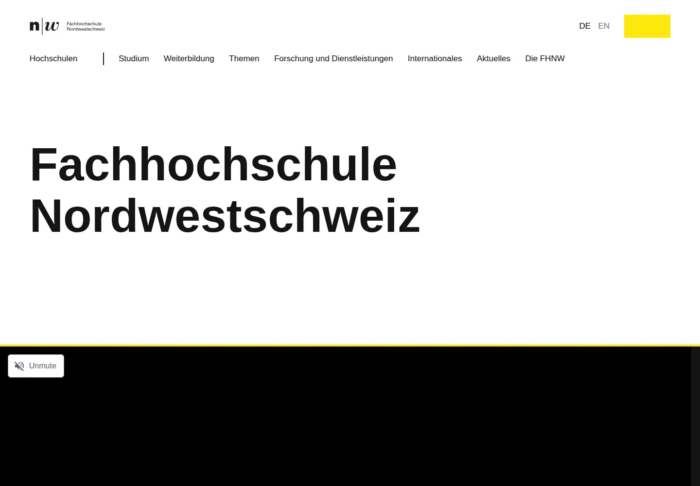 Screenshot of fhnw.ch