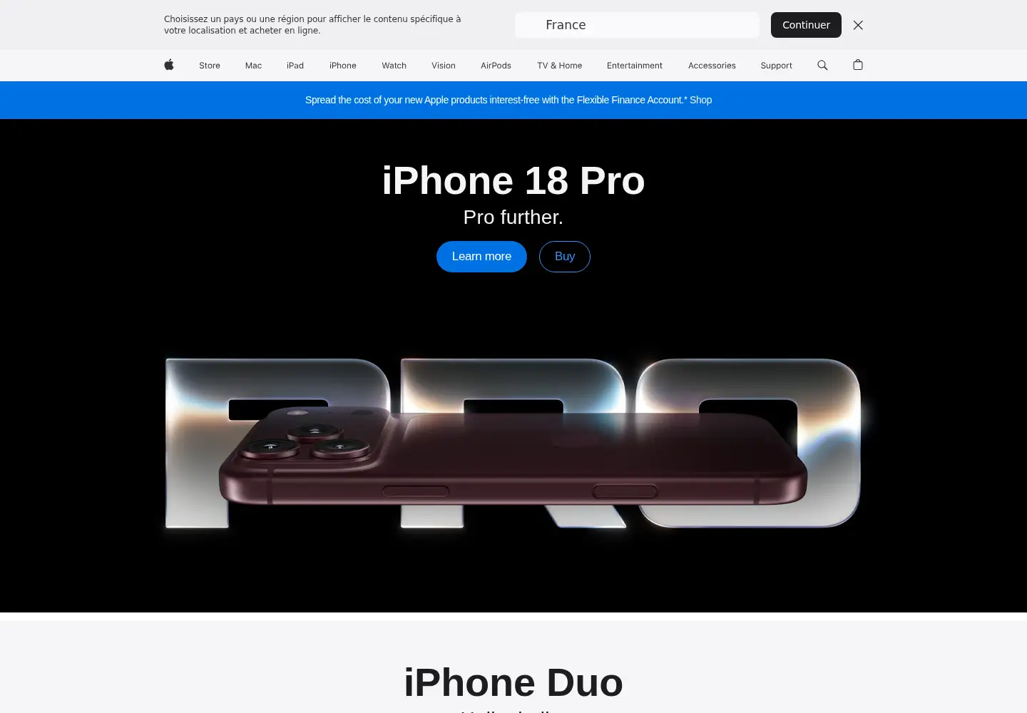 Captured homepage of apple.co.uk in the current scan