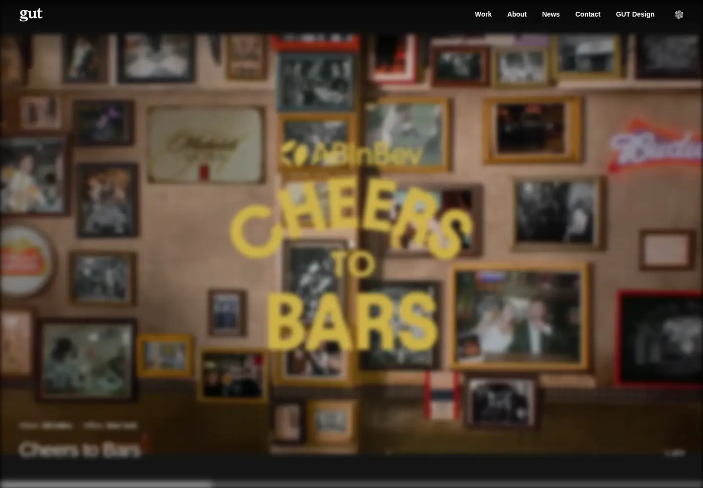 Captured homepage of gut.agency in the current scan
