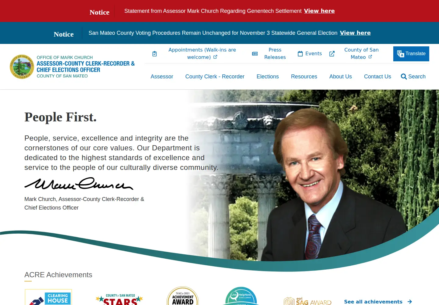 Screenshot of smcare.org
