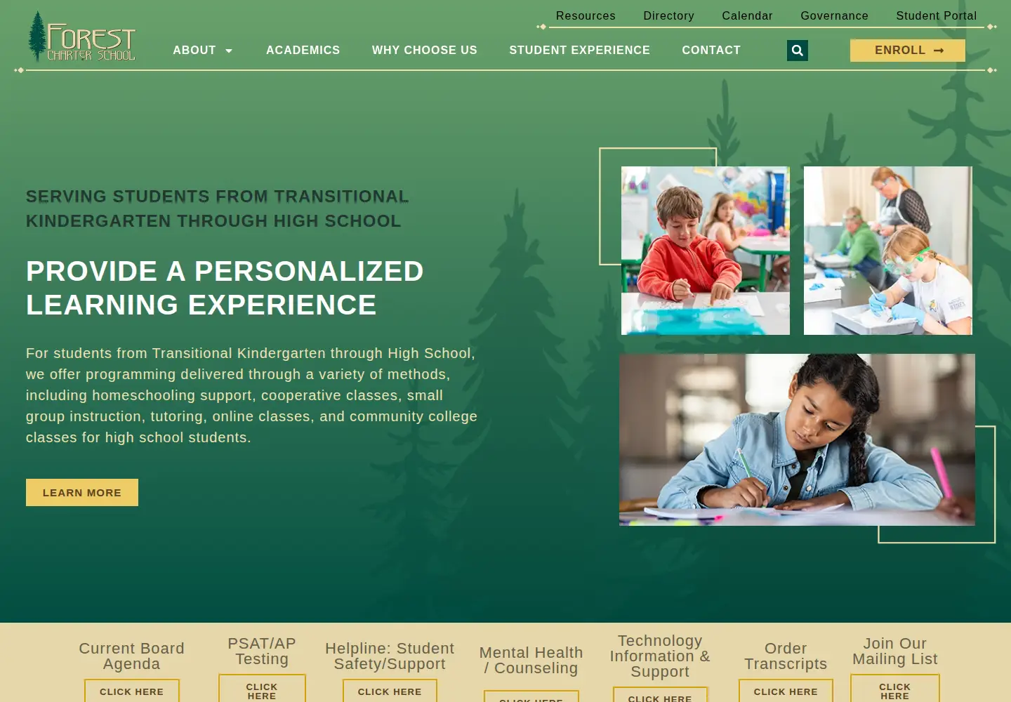 Screenshot of forestcharter.com