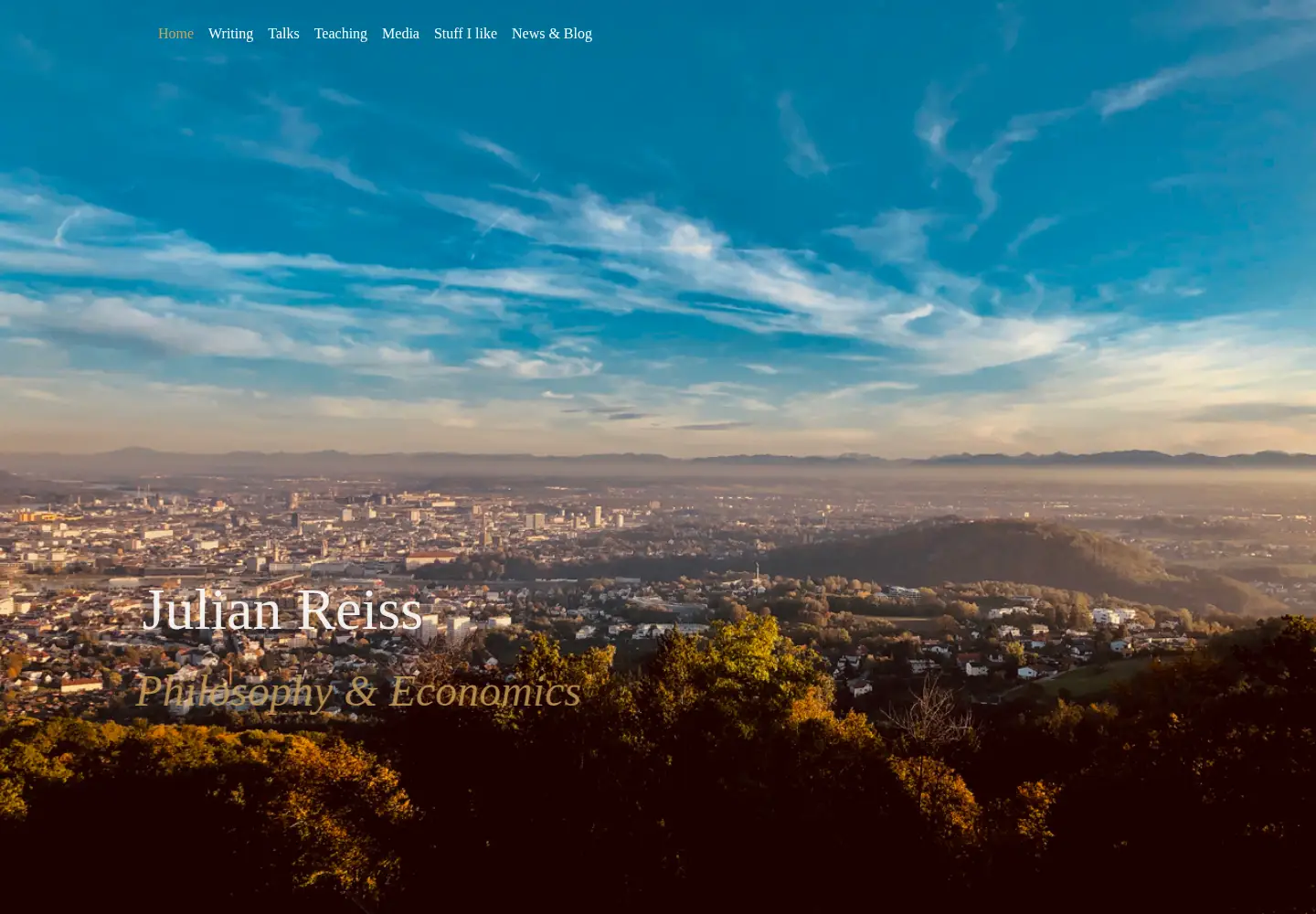 Captured homepage of jreiss.org in the current scan