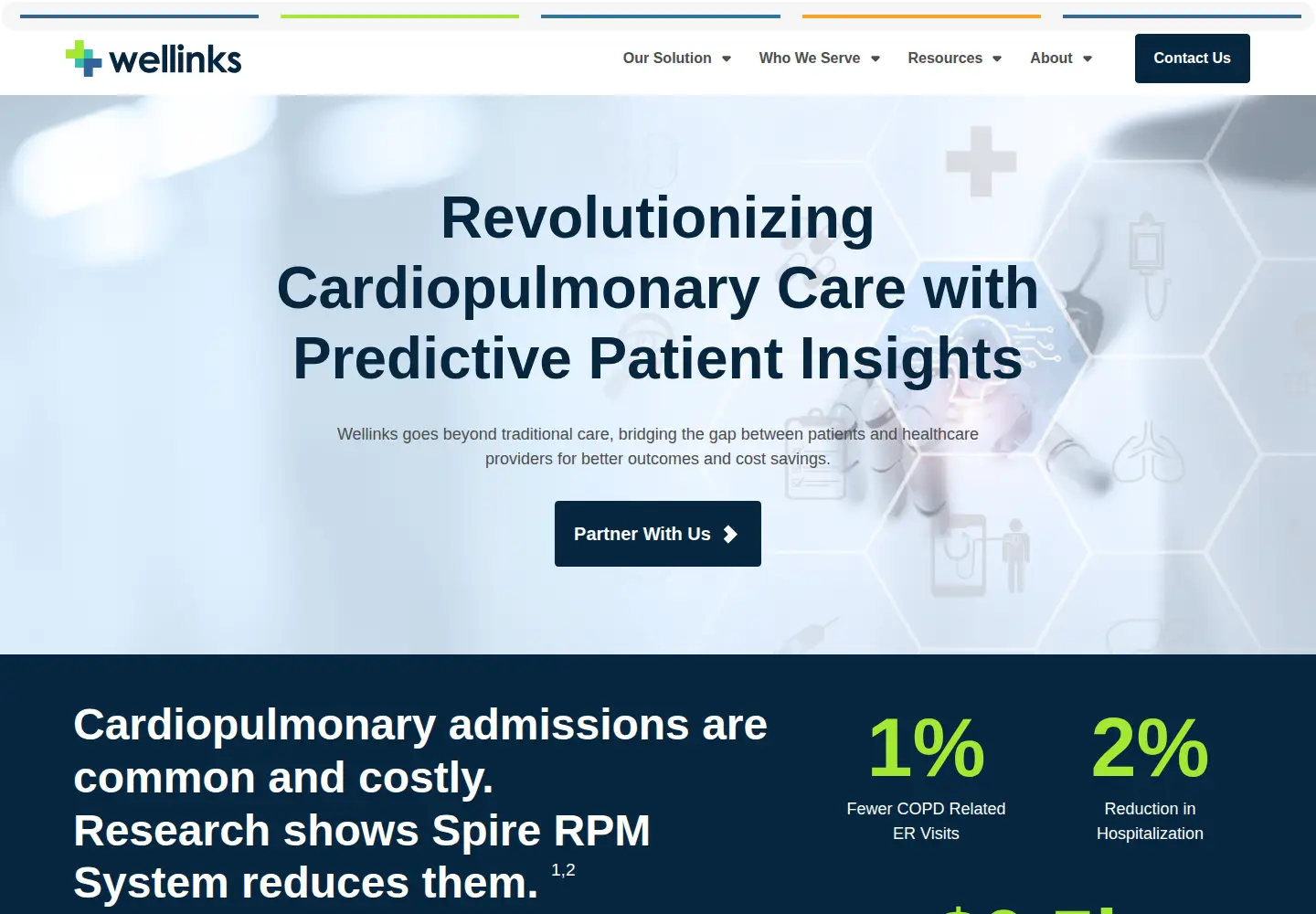 Captured homepage of wellinks.com in the current scan