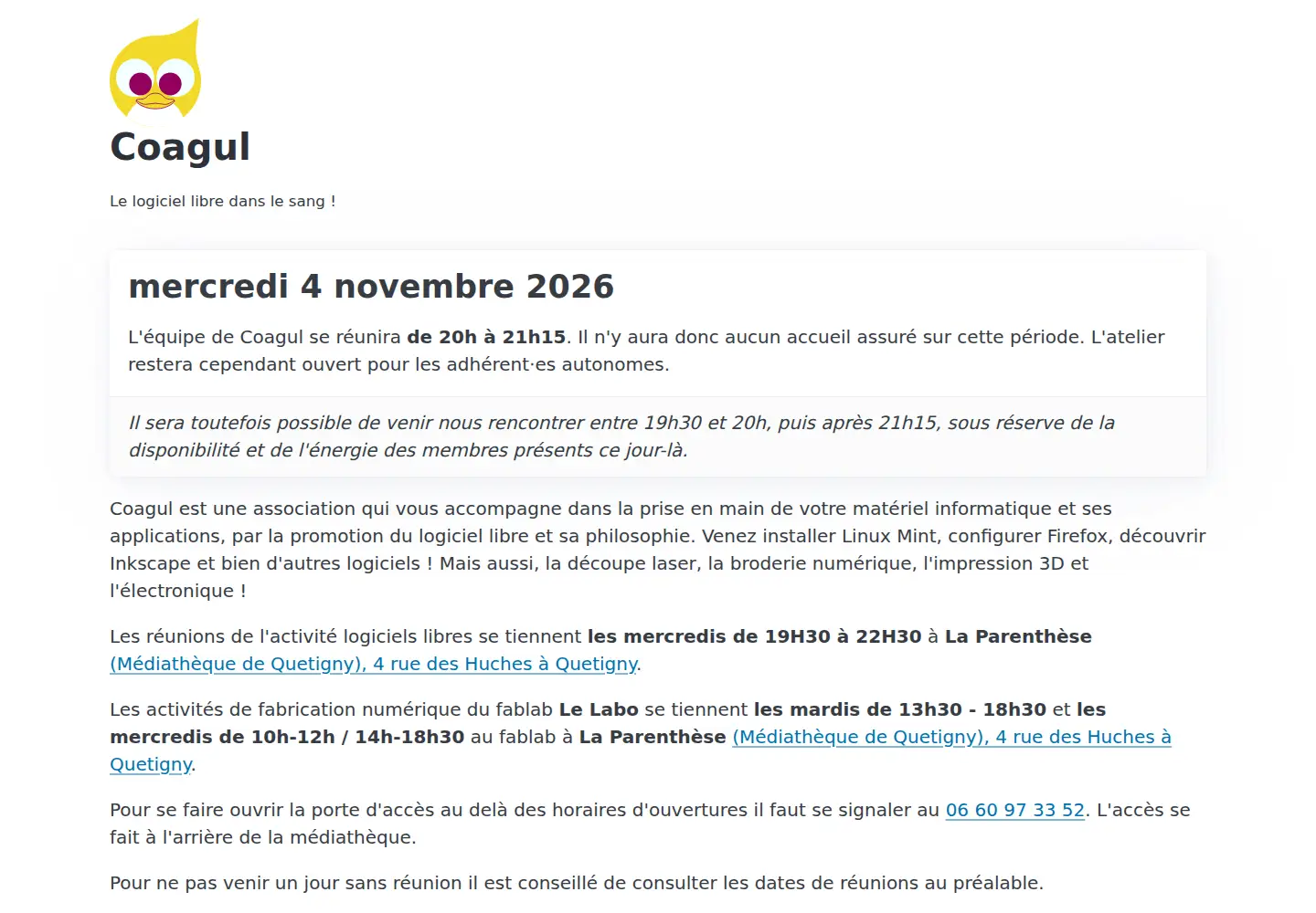 Screenshot of coagul.org