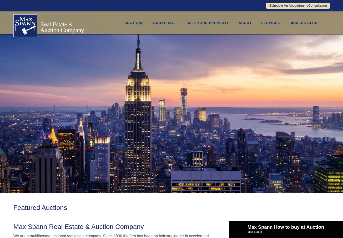 Screenshot of maxspann.com