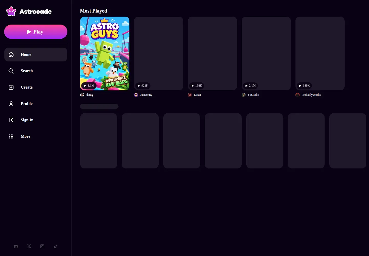 Screenshot of astrocade.com