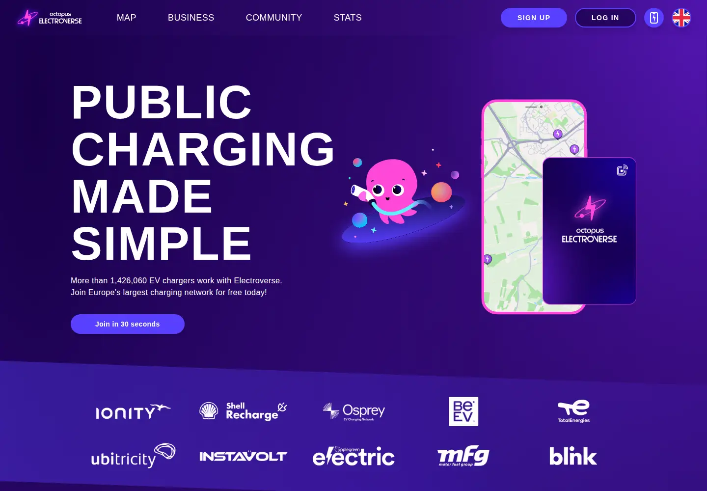 Screenshot of electroverse.com