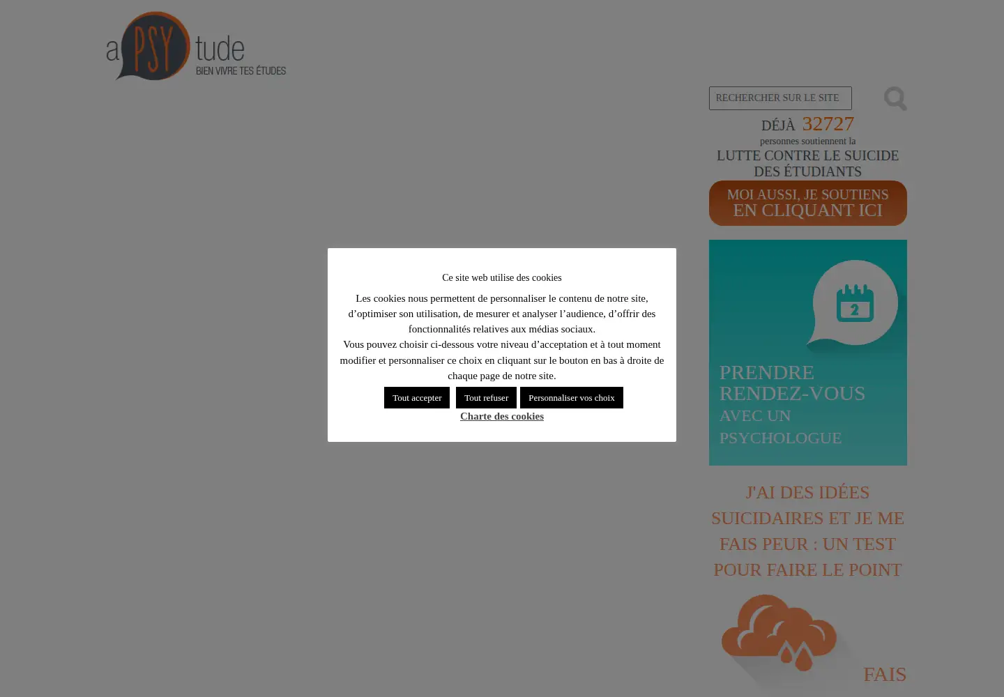 Captured homepage of apsytude.com in the current scan