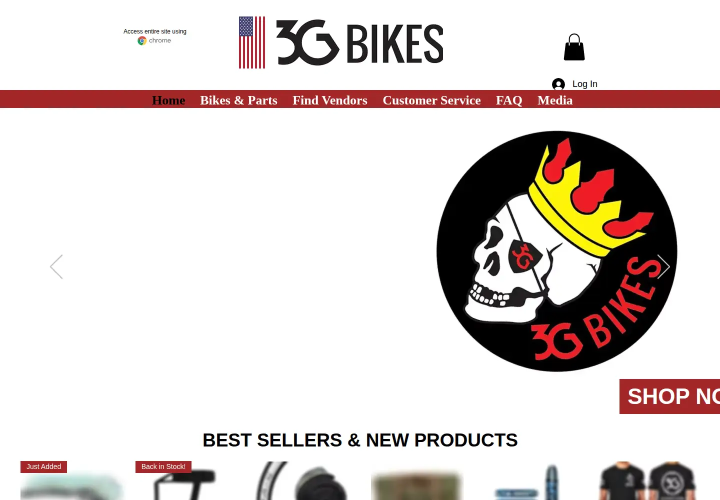 Screenshot of 3gbikes.com