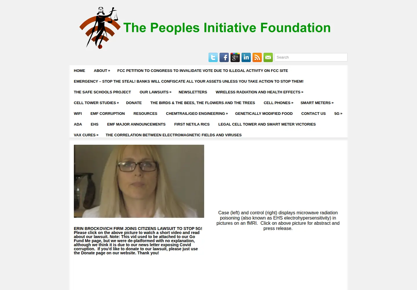 Captured homepage of thepeoplesinitiative.org in the current scan