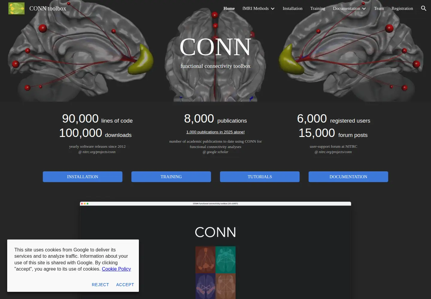Screenshot of conn-toolbox.org