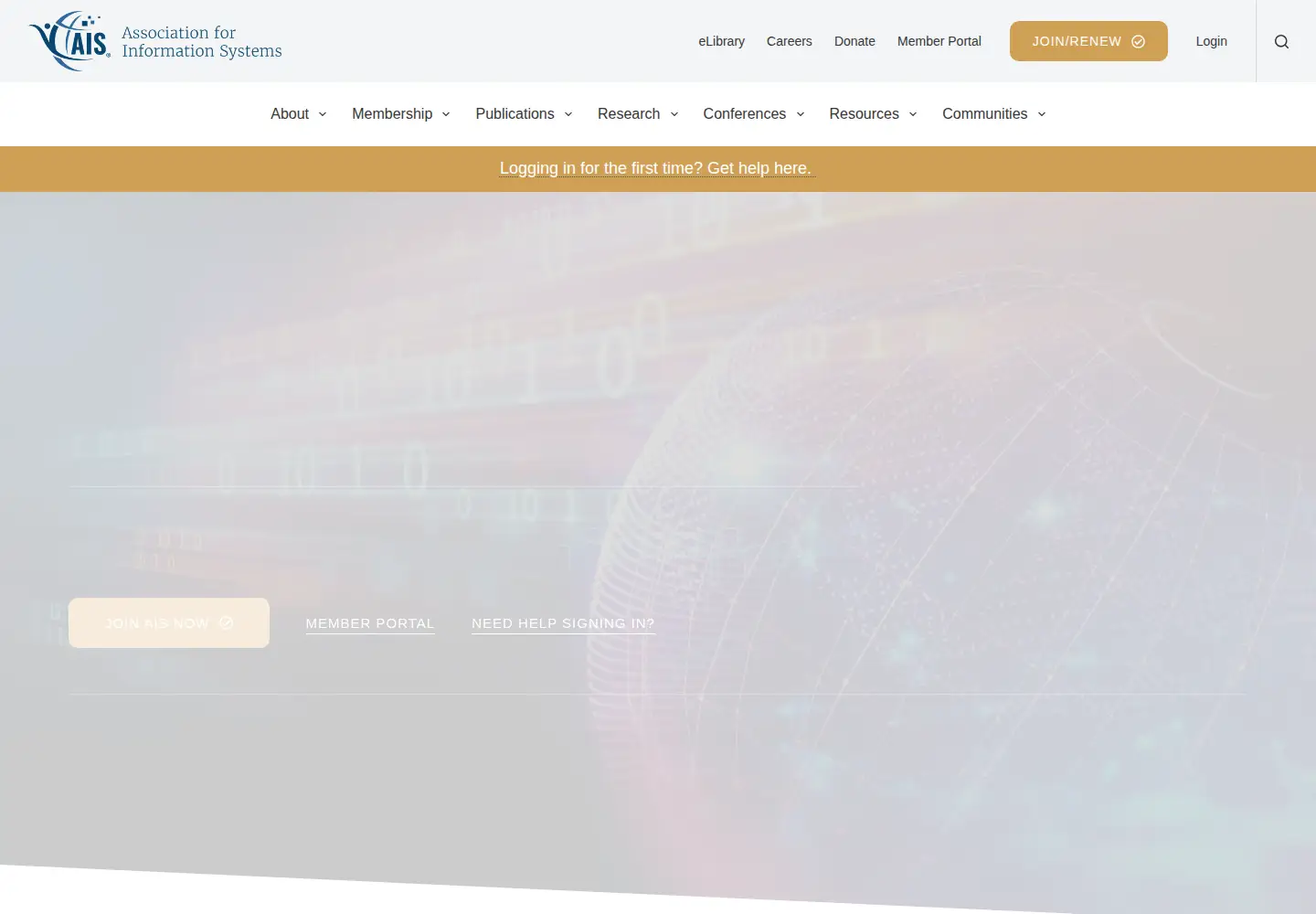 Screenshot of aisnet.org