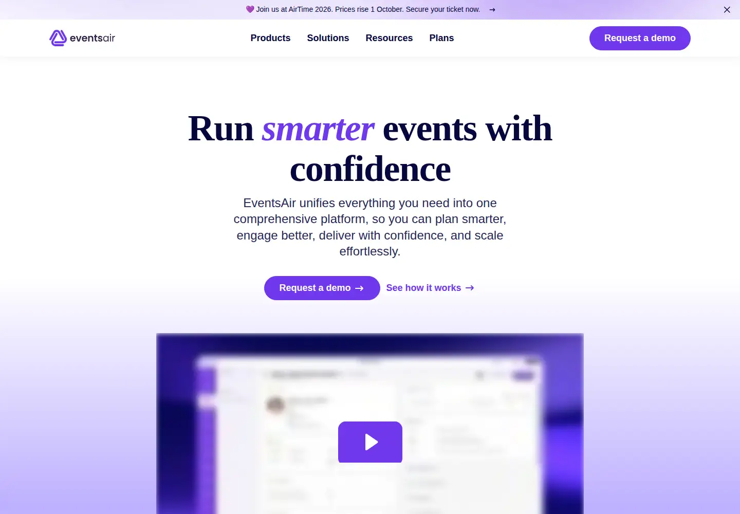 Screenshot of eventsair.com