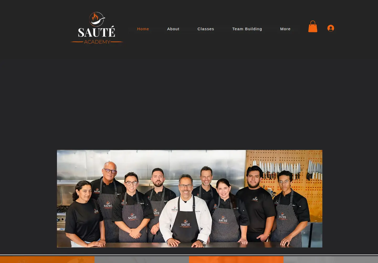 Captured homepage of sauteacademy.com in the current scan