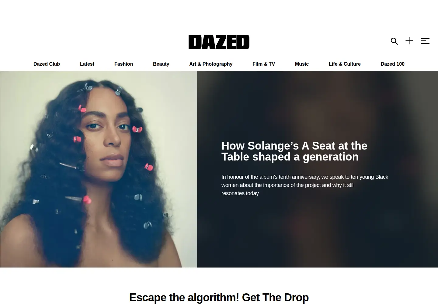 Screenshot of dazeddigital.com