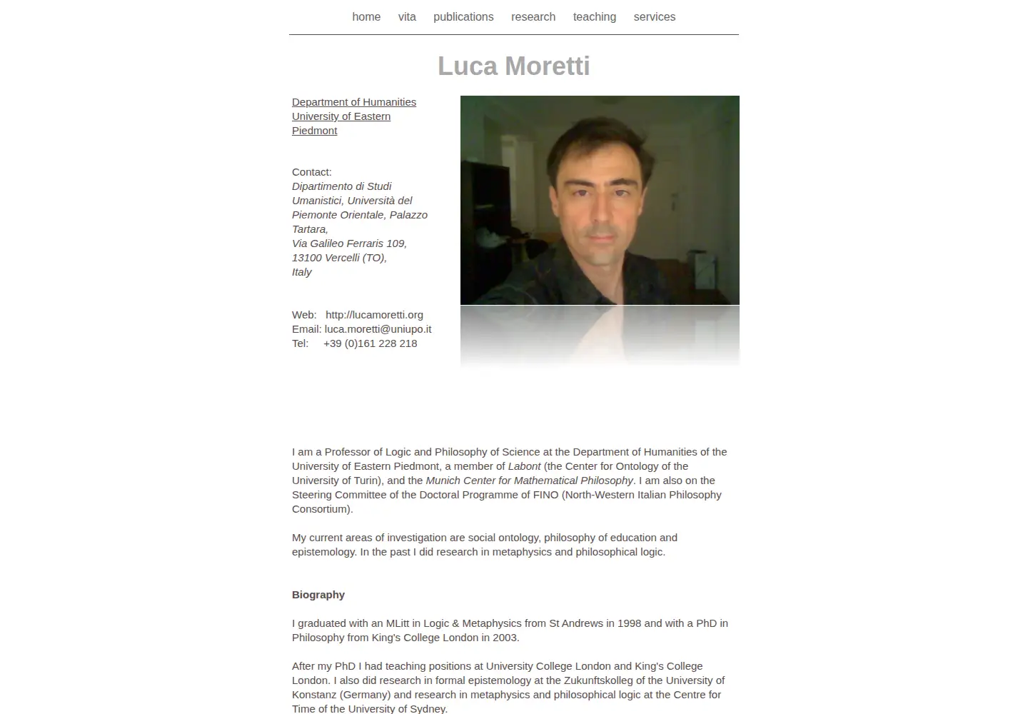 Screenshot of lucamoretti.org