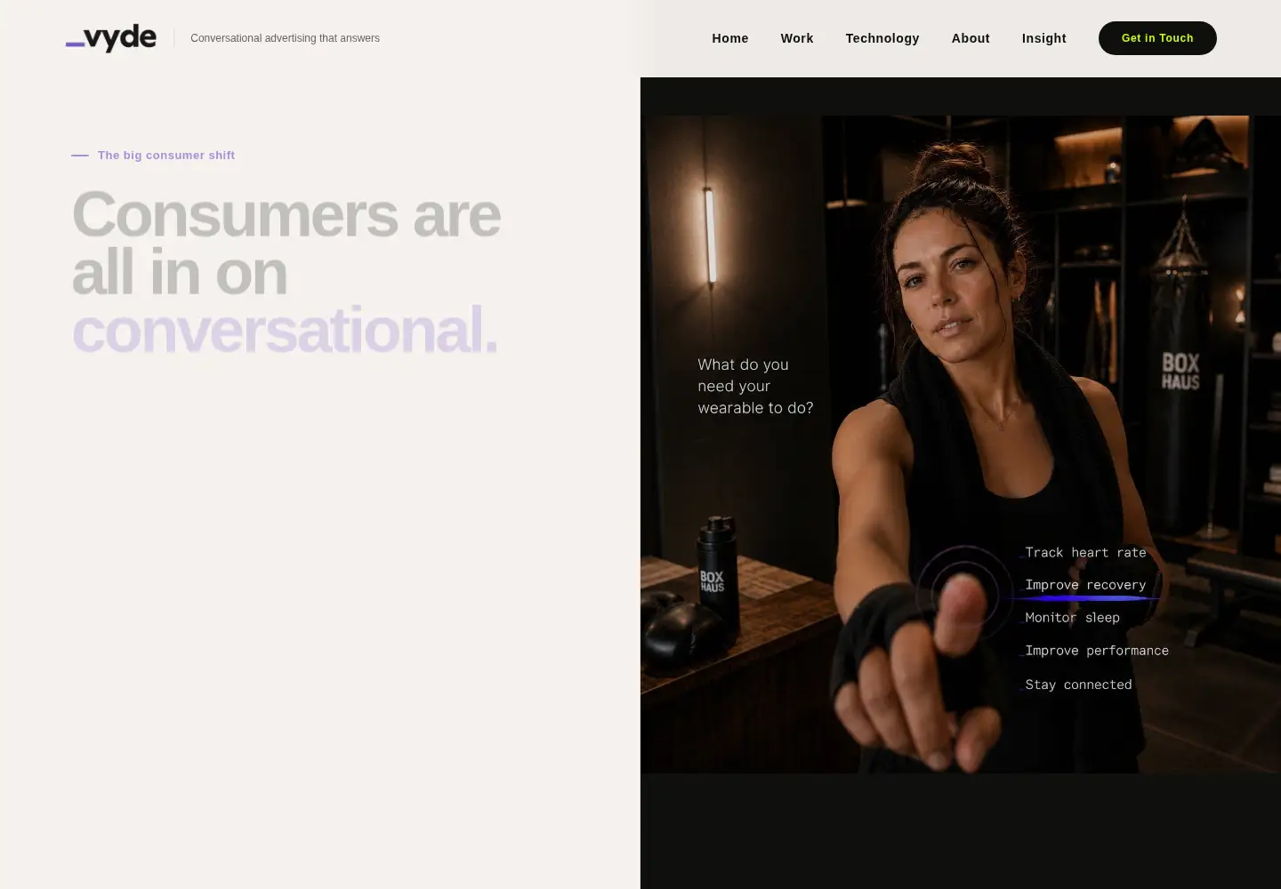 Screenshot of wearevyde.com