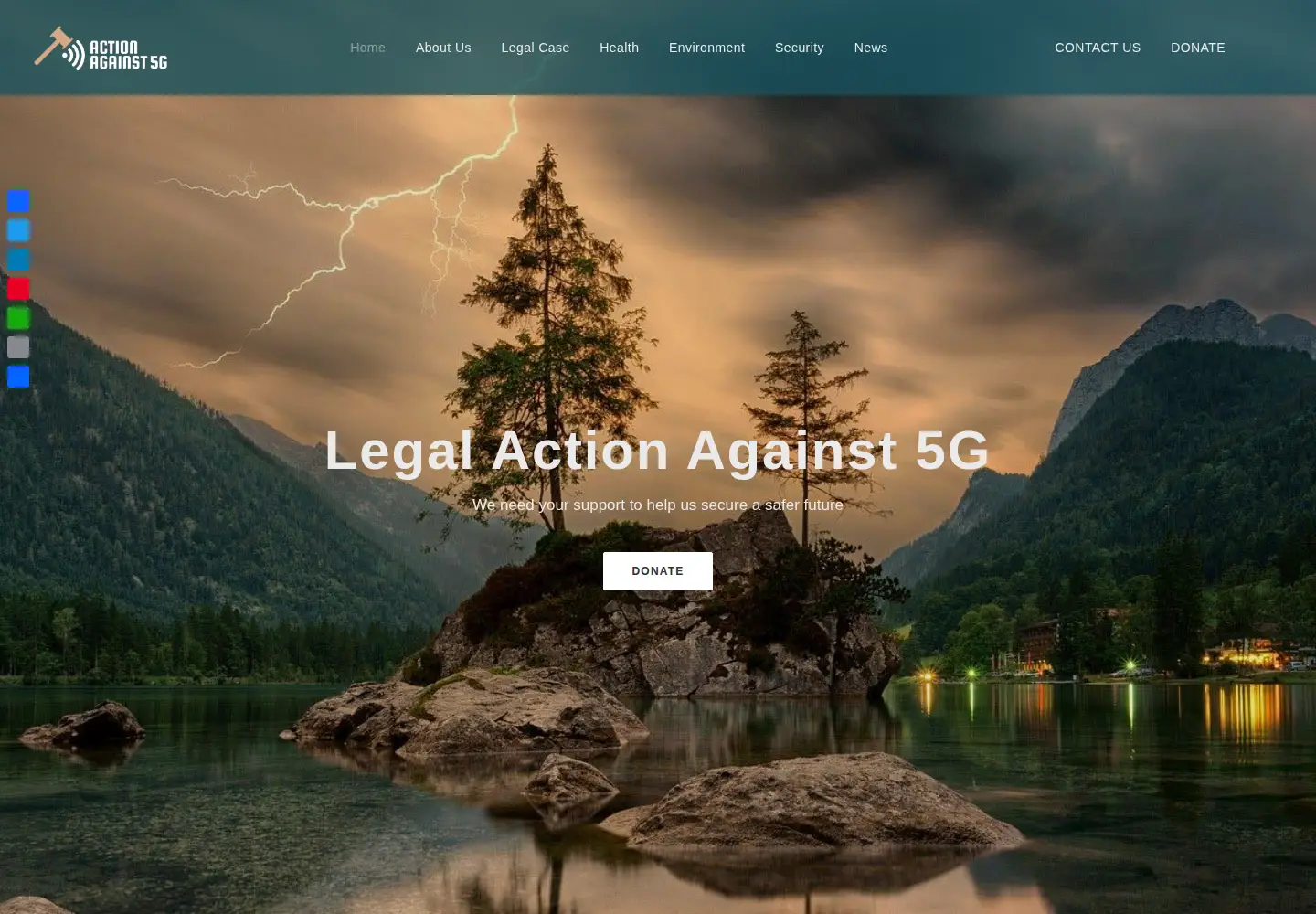 Screenshot of actionagainst5g.org