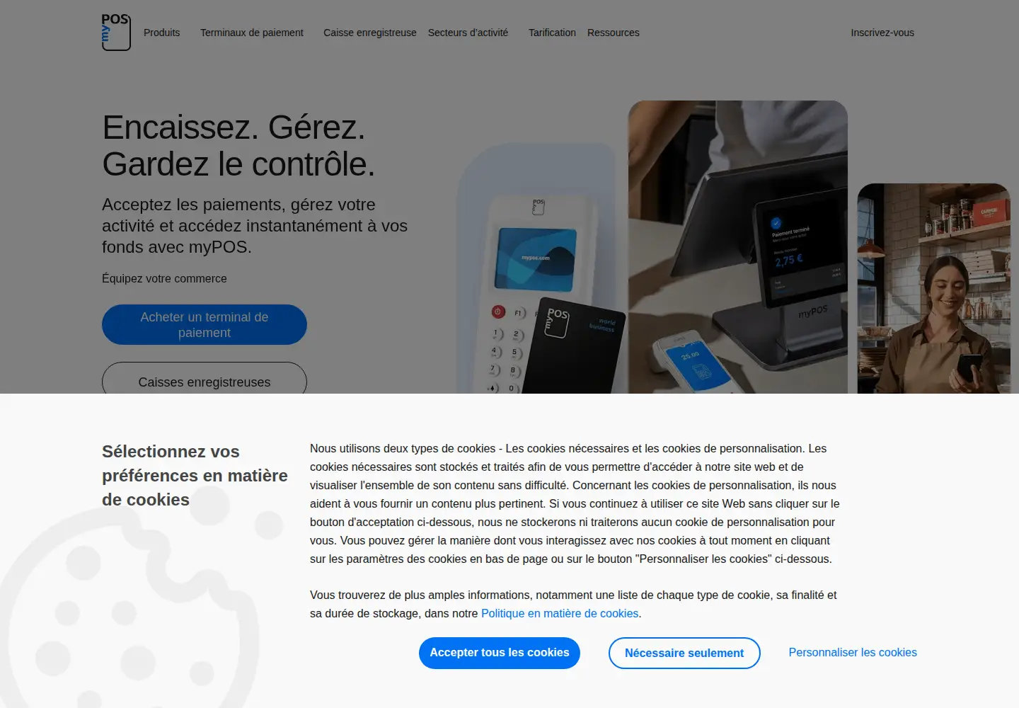 Captured homepage of mypos.eu in the current scan