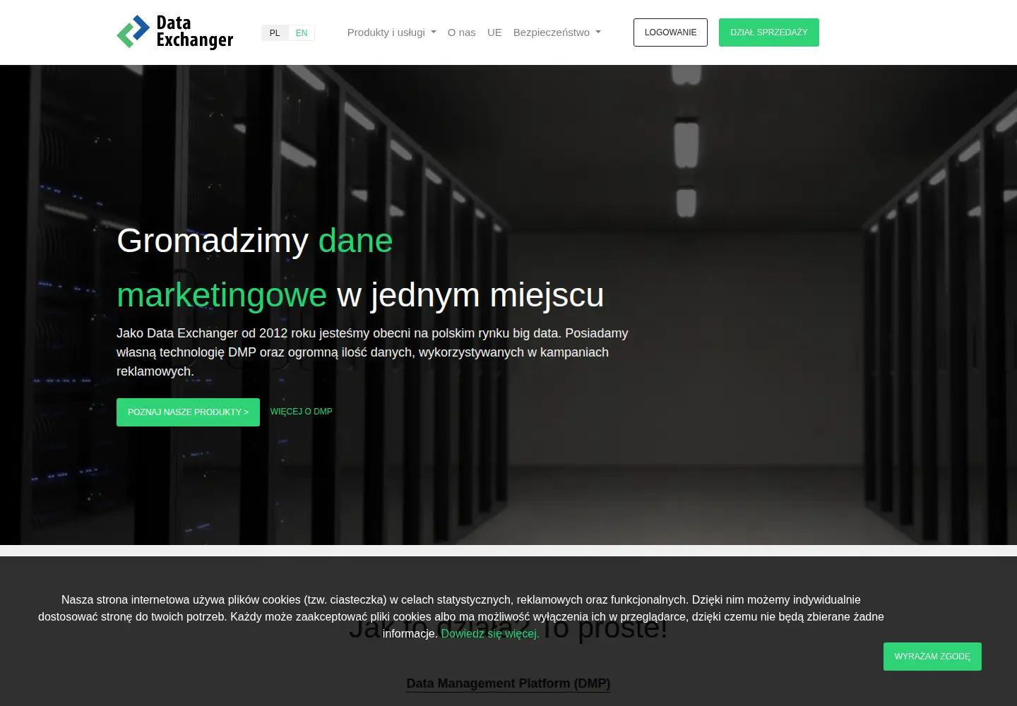 Screenshot of dataexchanger.pl