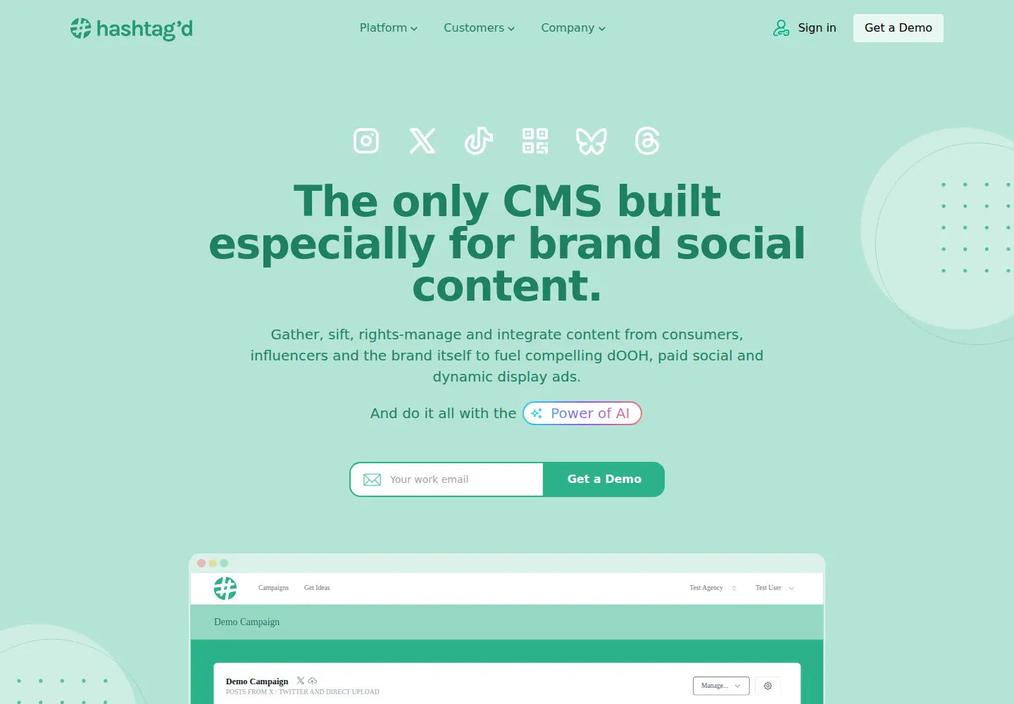 Screenshot of hashtagd.net