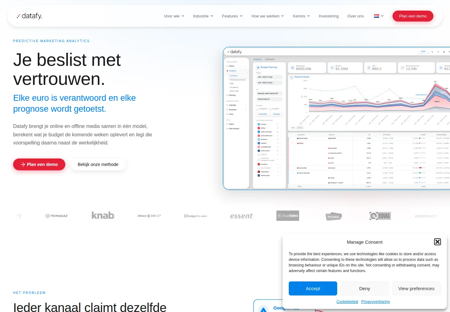 Screenshot of datafy-software.com