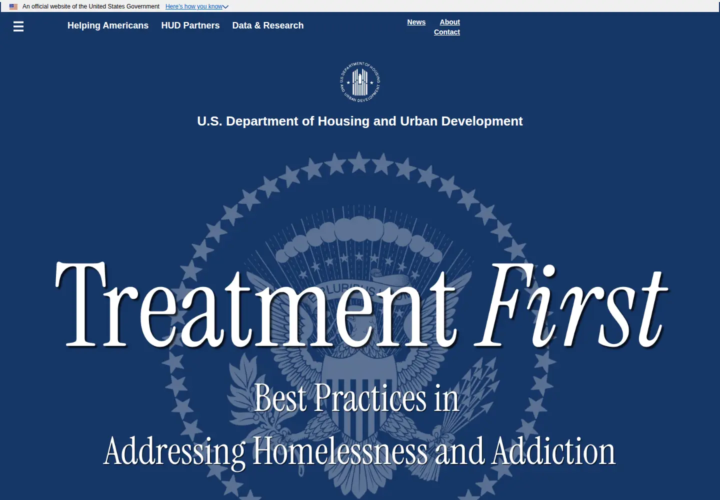Screenshot of hud.gov