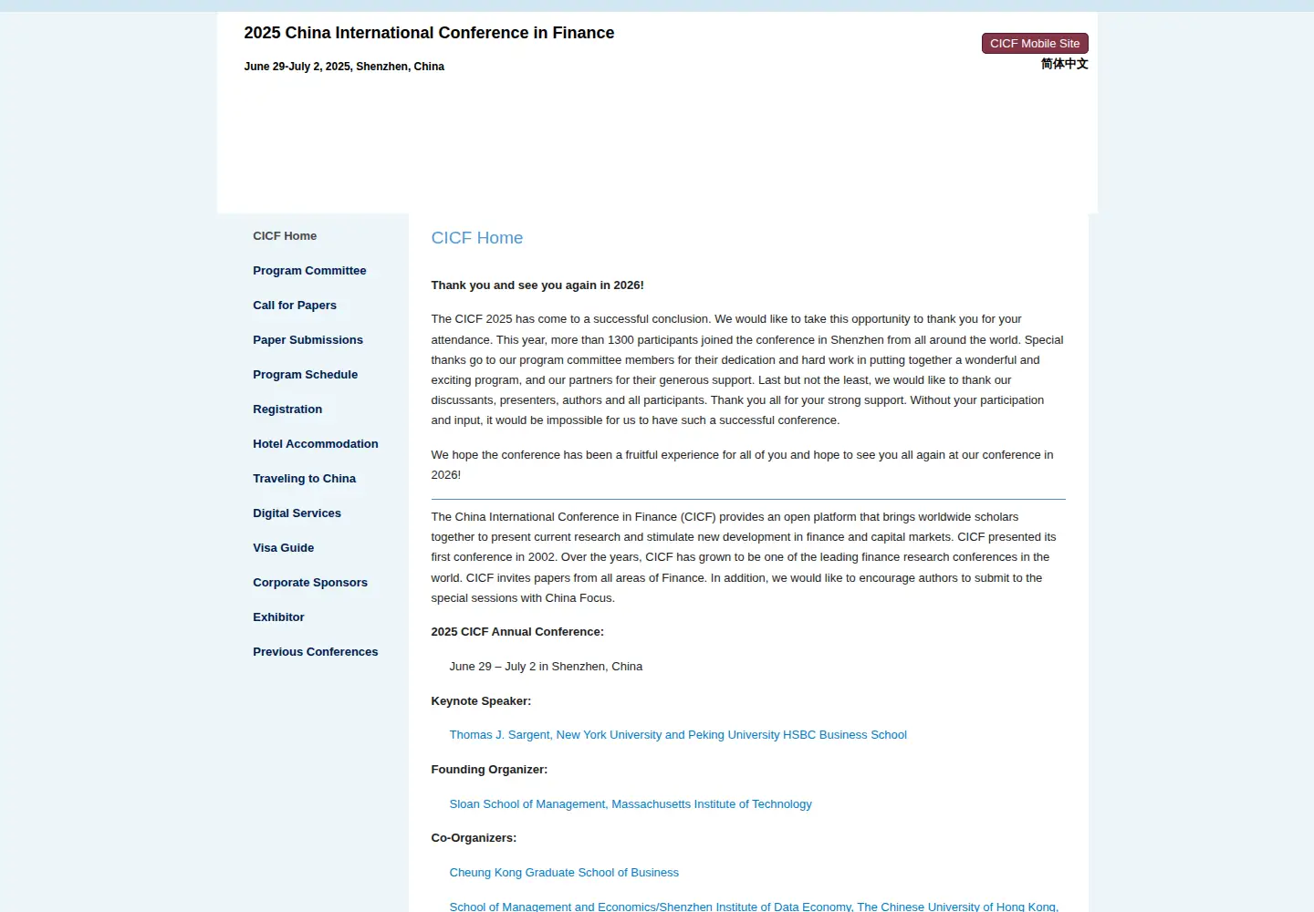 Screenshot of cicfconf.org