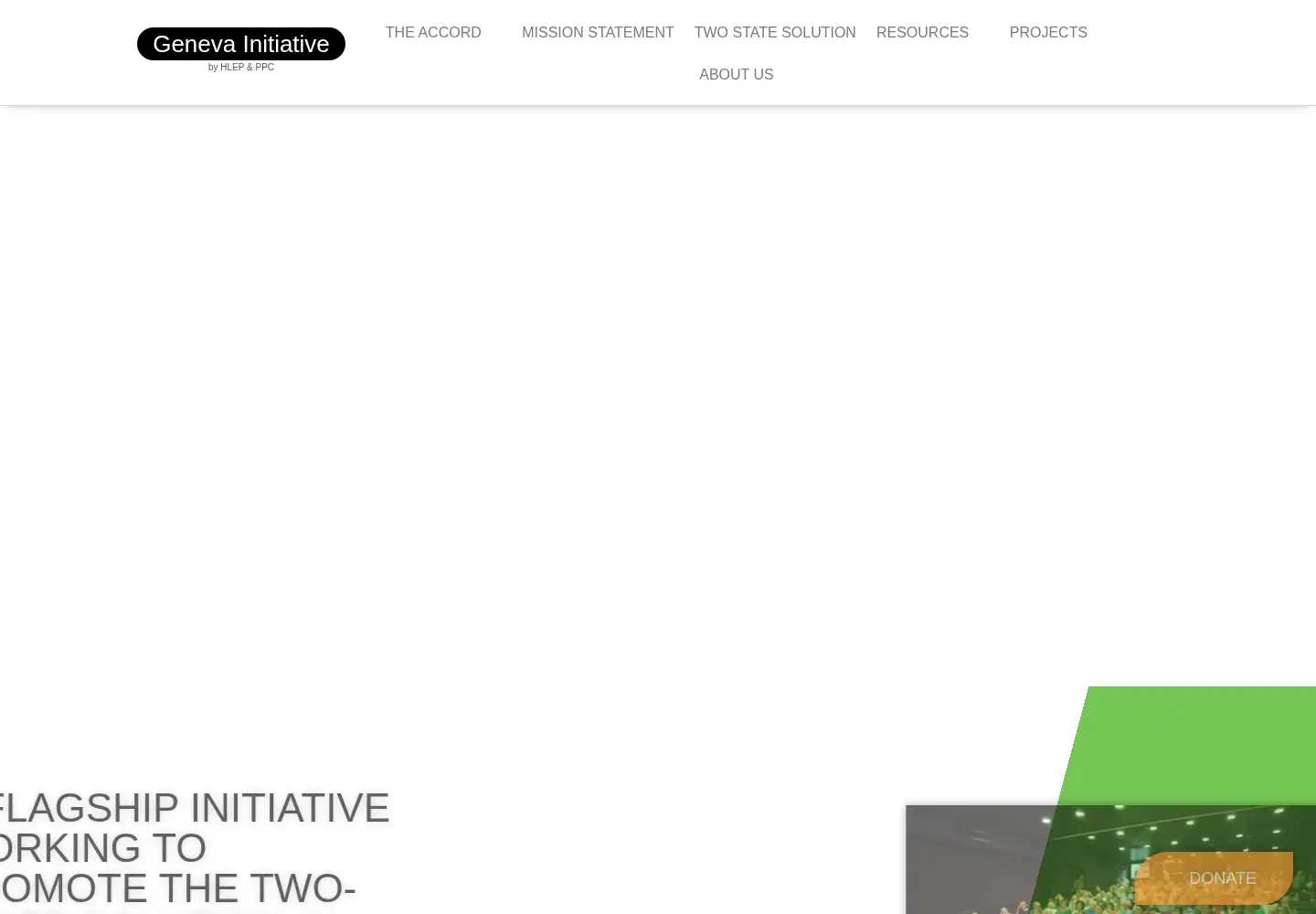 Captured homepage of geneva-accord.org in the current scan