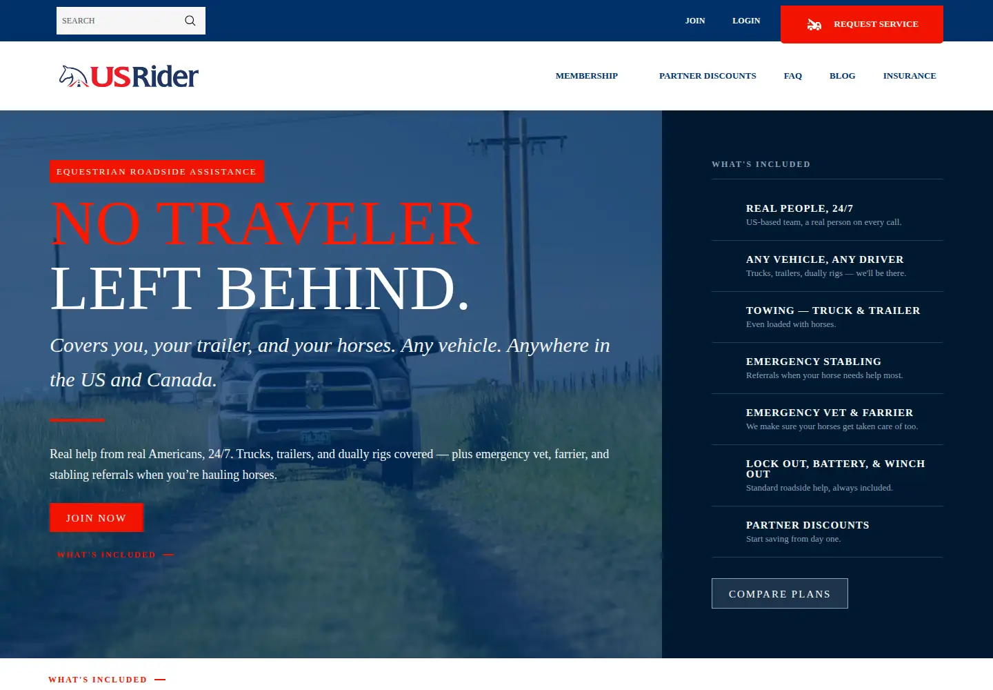 Screenshot of usrider.org