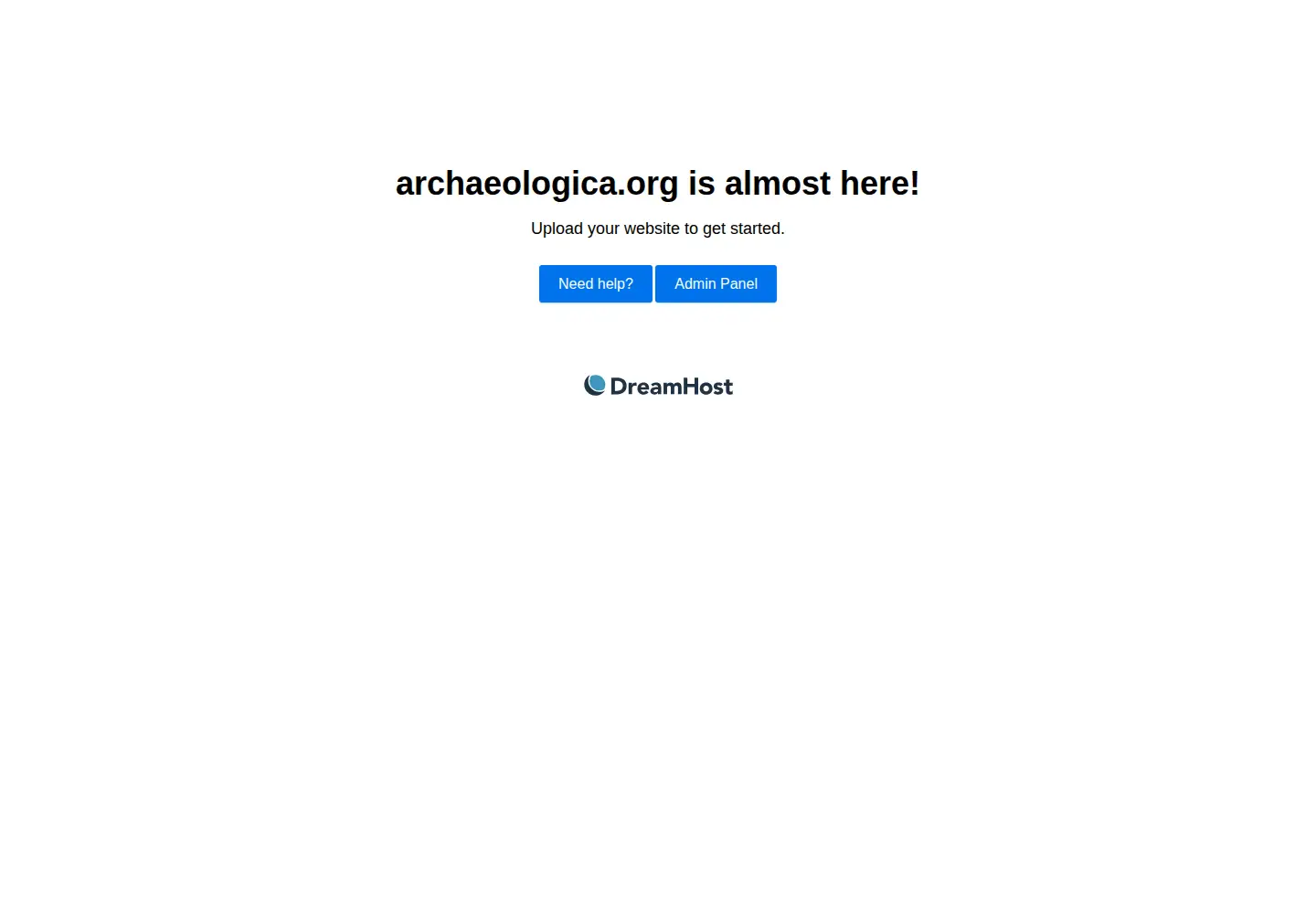 Screenshot of archaeologica.org